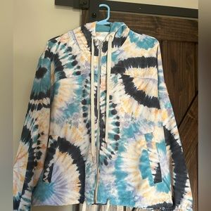 Lightweight jacket tie dye